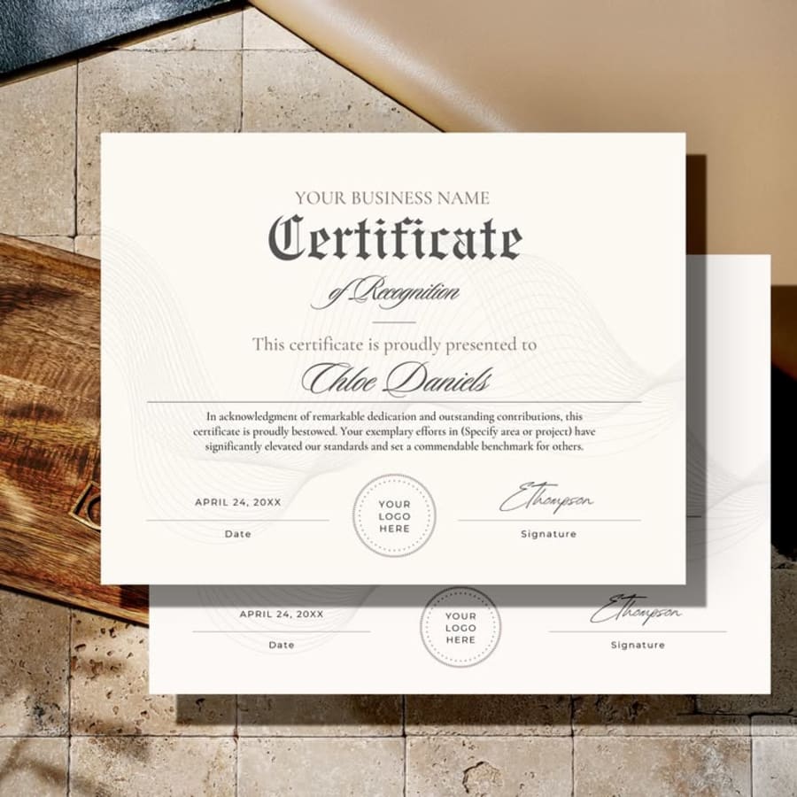 Certificate of Competition